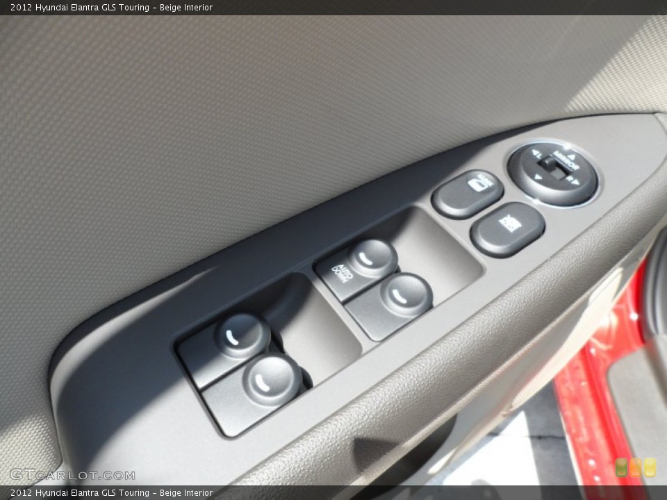 Beige Interior Controls for the 2012 Hyundai Elantra GLS Touring #65963600
