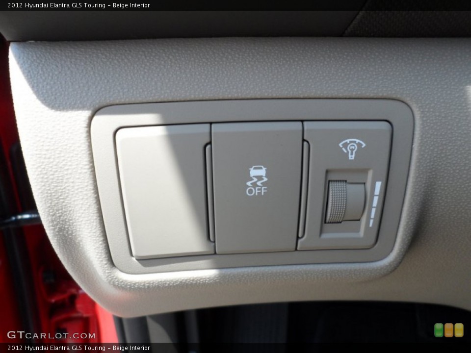Beige Interior Controls for the 2012 Hyundai Elantra GLS Touring #65963684