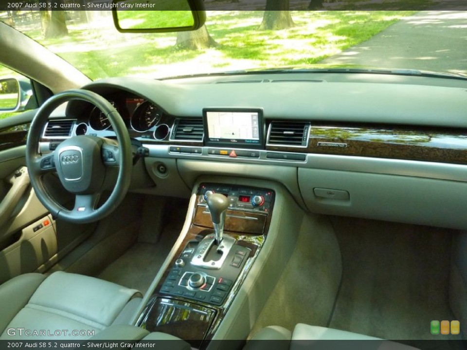 Silver/Light Gray Interior Dashboard for the 2007 Audi S8 5.2 quattro #65965025