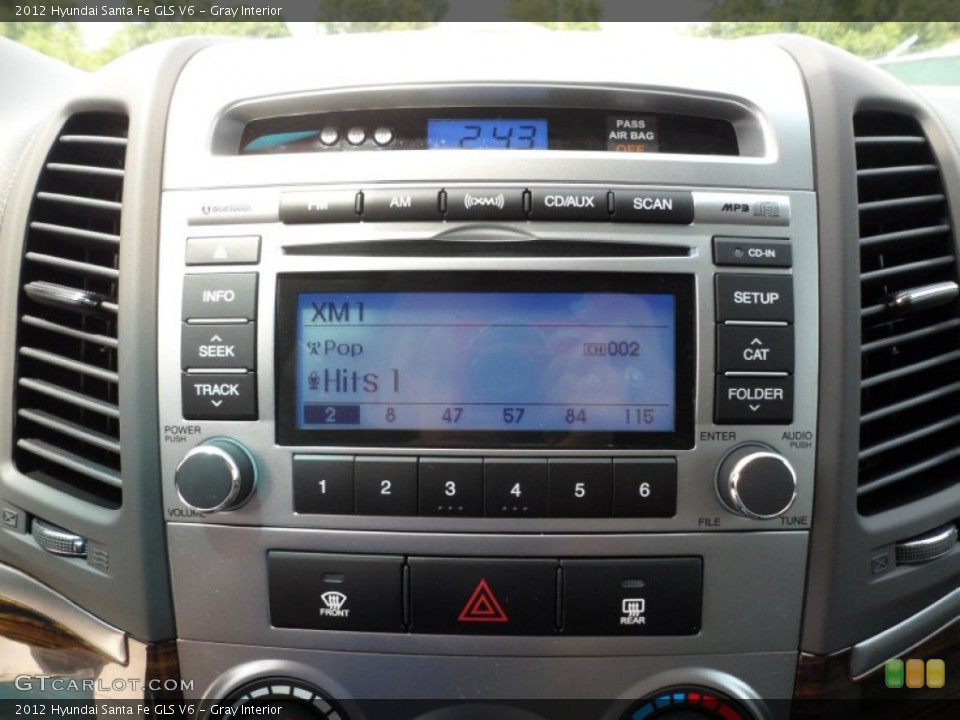 Gray Interior Audio System for the 2012 Hyundai Santa Fe GLS V6 #65965523