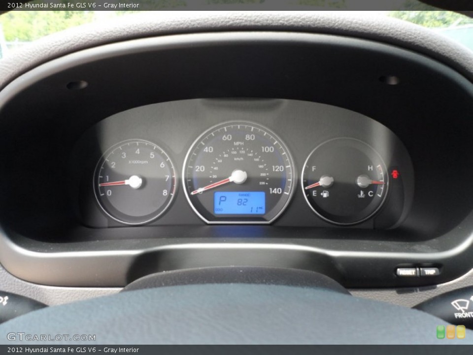 Gray Interior Gauges for the 2012 Hyundai Santa Fe GLS V6 #65965547