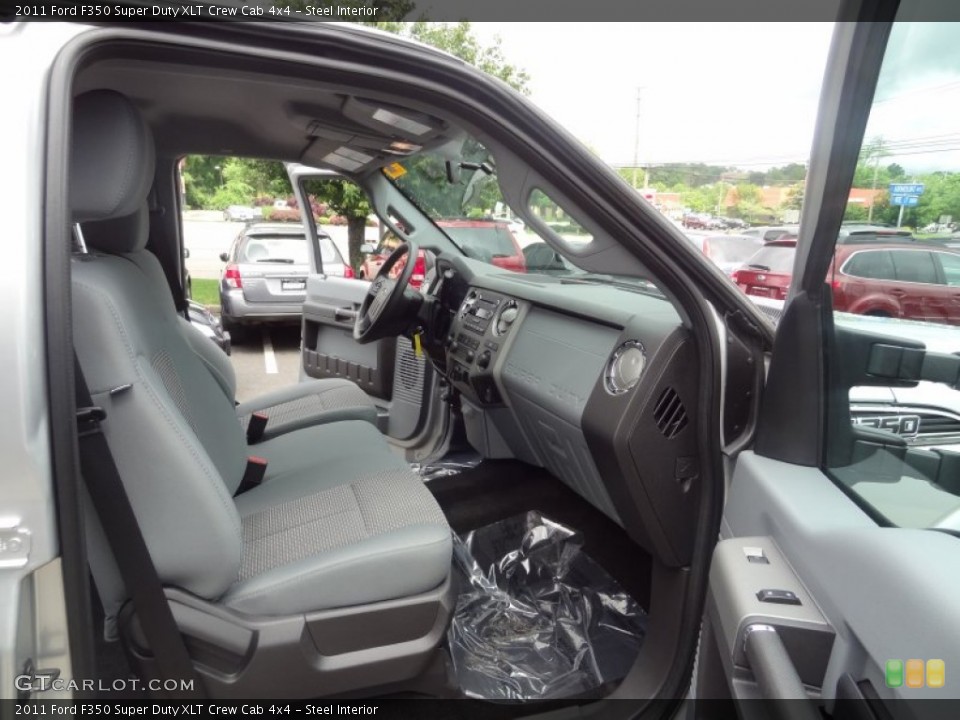 Steel Interior Photo for the 2011 Ford F350 Super Duty XLT Crew Cab 4x4 #65965838