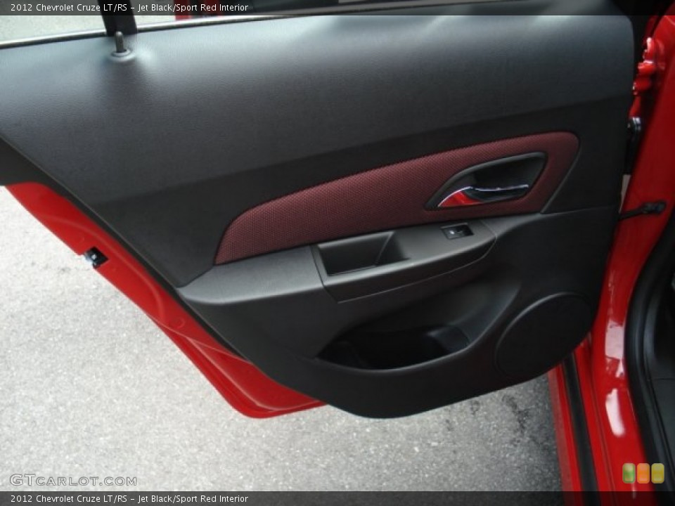 Jet Black/Sport Red Interior Door Panel for the 2012 Chevrolet Cruze LT/RS #65969363
