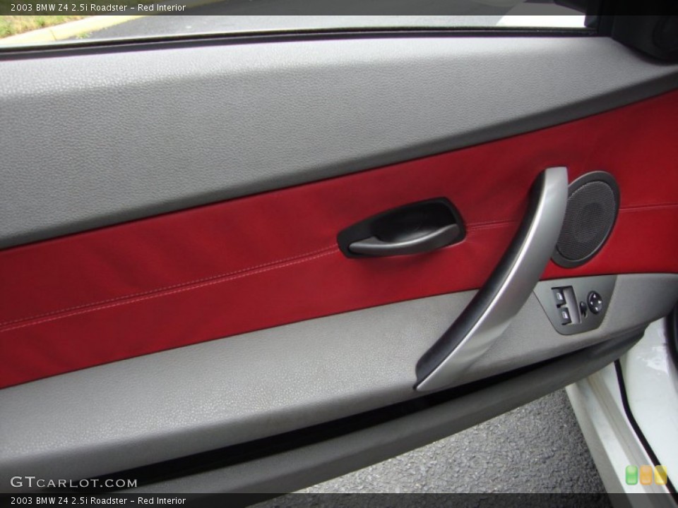 Red Interior Door Panel for the 2003 BMW Z4 2.5i Roadster #65977209