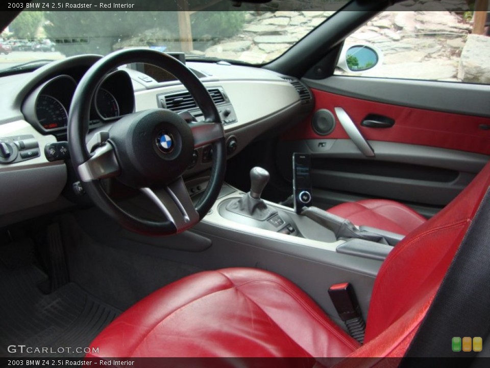 Red Interior Prime Interior for the 2003 BMW Z4 2.5i Roadster #65977233