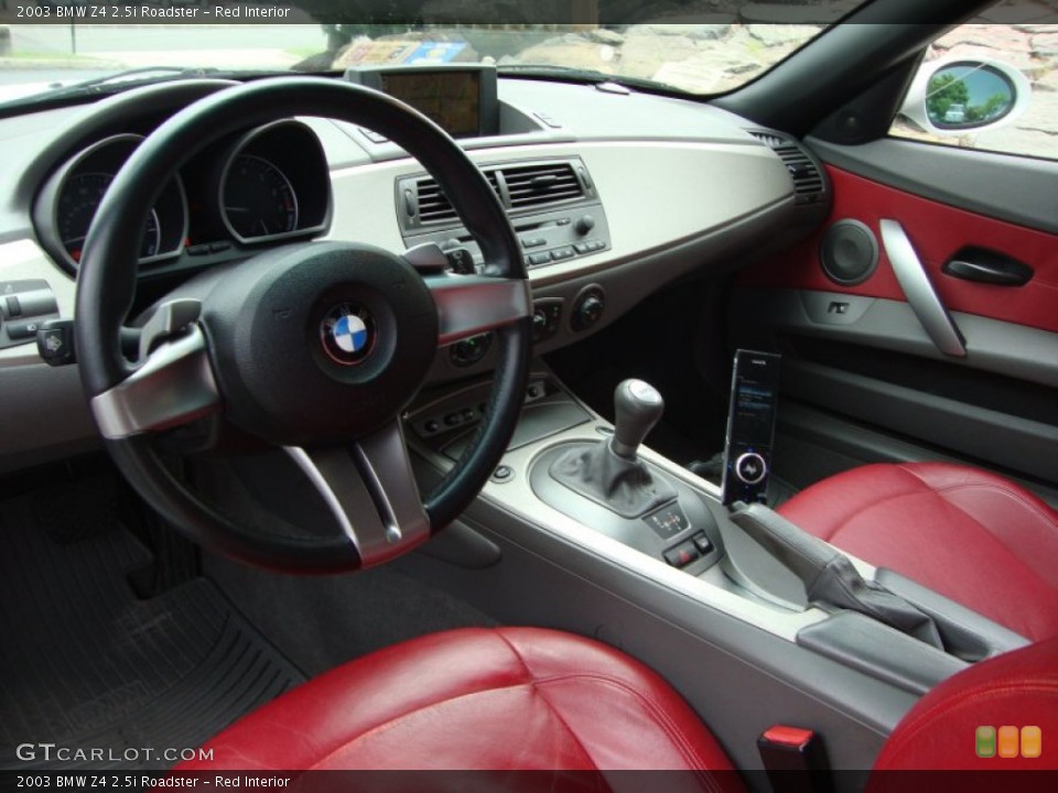 Red Interior Dashboard for the 2003 BMW Z4 2.5i Roadster #65977269