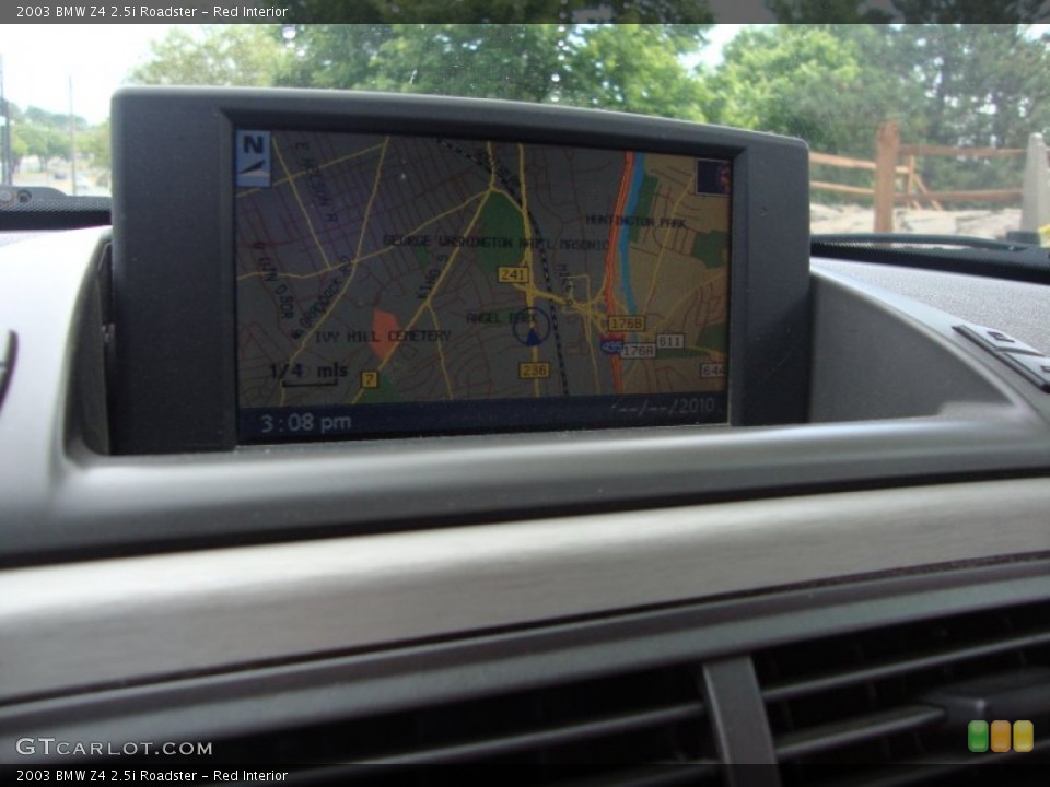 Red Interior Navigation for the 2003 BMW Z4 2.5i Roadster #65977275