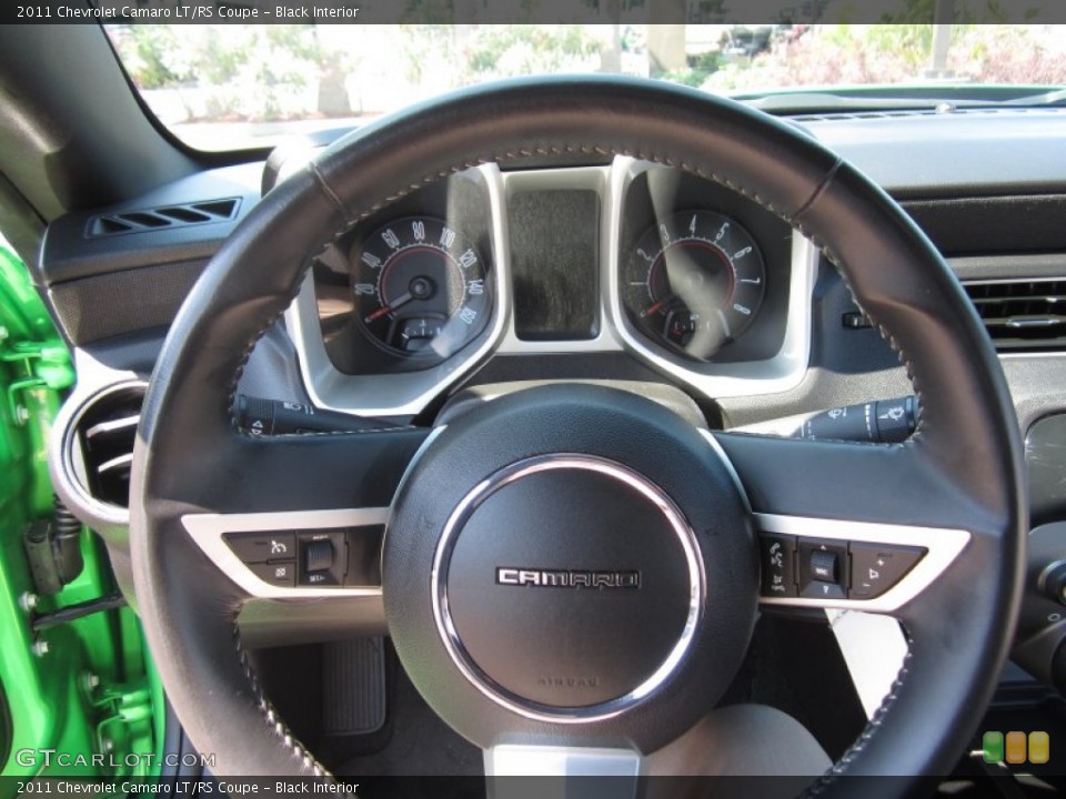 Black Interior Steering Wheel for the 2011 Chevrolet Camaro LT/RS Coupe #65978103
