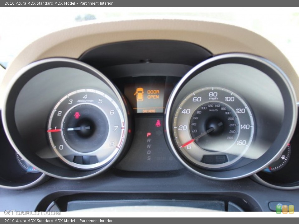 Parchment Interior Gauges for the 2010 Acura MDX  #65978304