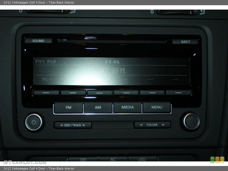 Titan Black Interior Audio System for the 2012 Volkswagen Golf 4 Door #65984652