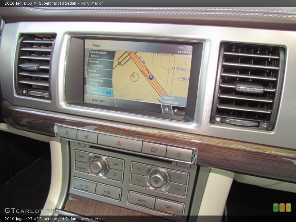 Ivory Interior Navigation for the 2010 Jaguar XF XF Supercharged Sedan #65990973