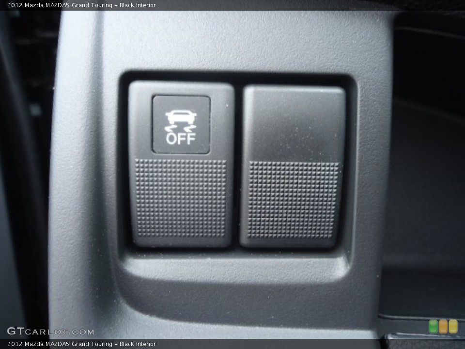 Black Interior Controls for the 2012 Mazda MAZDA5 Grand Touring #66001986