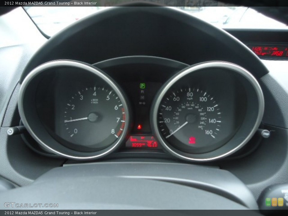 Black Interior Gauges for the 2012 Mazda MAZDA5 Grand Touring #66001989