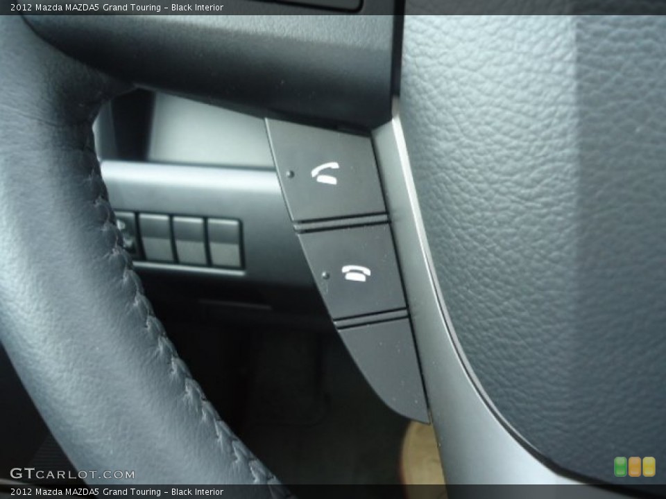 Black Interior Controls for the 2012 Mazda MAZDA5 Grand Touring #66001995