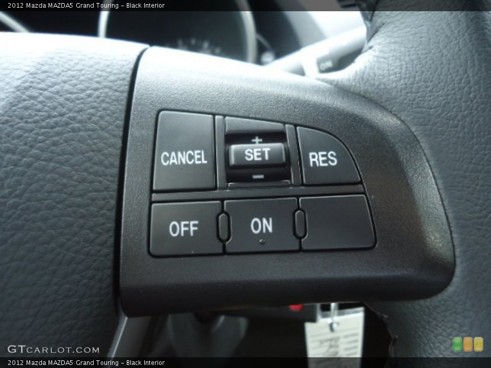 Black Interior Controls for the 2012 Mazda MAZDA5 Grand Touring #66001998
