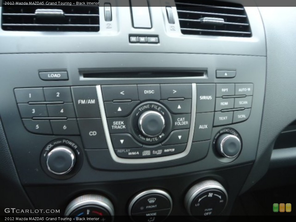 Black Interior Controls for the 2012 Mazda MAZDA5 Grand Touring #66002004