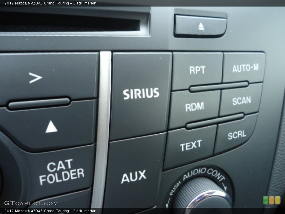 Black Interior Controls for the 2012 Mazda MAZDA5 Grand Touring #66002013