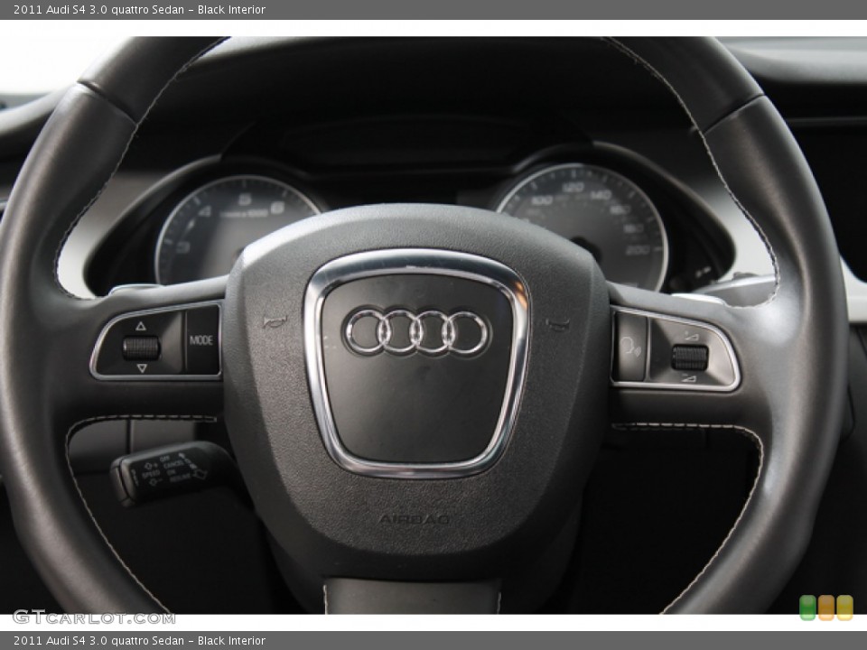 Black Interior Steering Wheel for the 2011 Audi S4 3.0 quattro Sedan #66004041