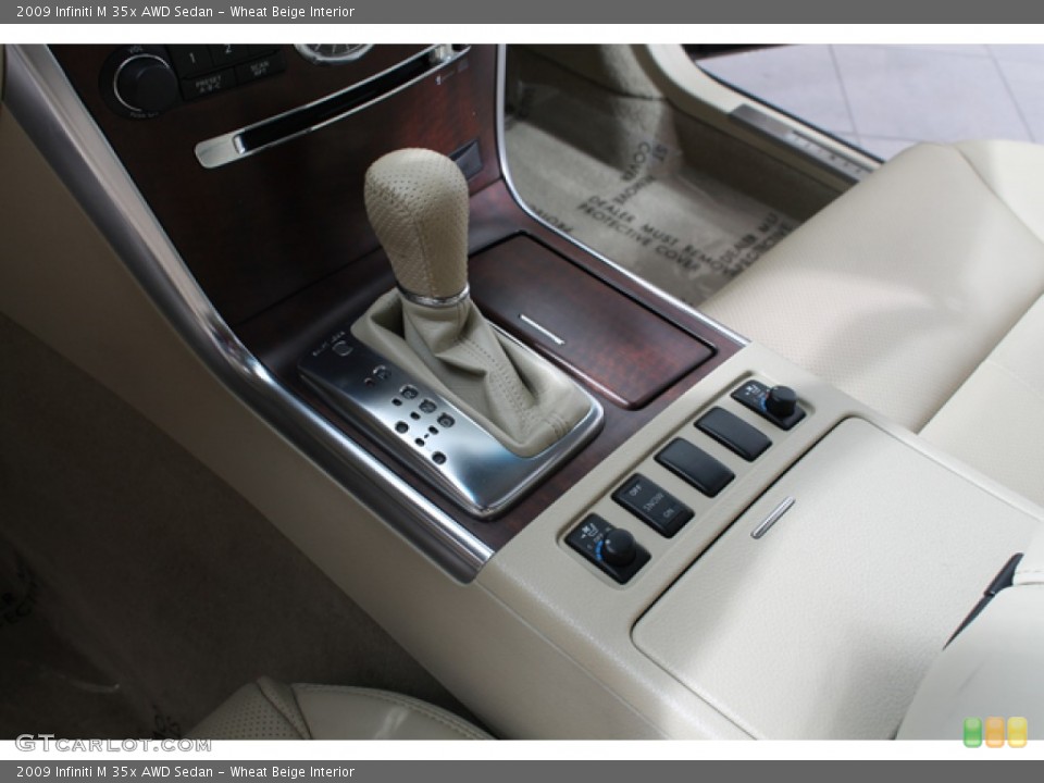 Wheat Beige Interior Transmission for the 2009 Infiniti M 35x AWD Sedan #66006969