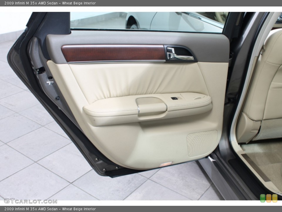Wheat Beige Interior Door Panel for the 2009 Infiniti M 35x AWD Sedan #66006996