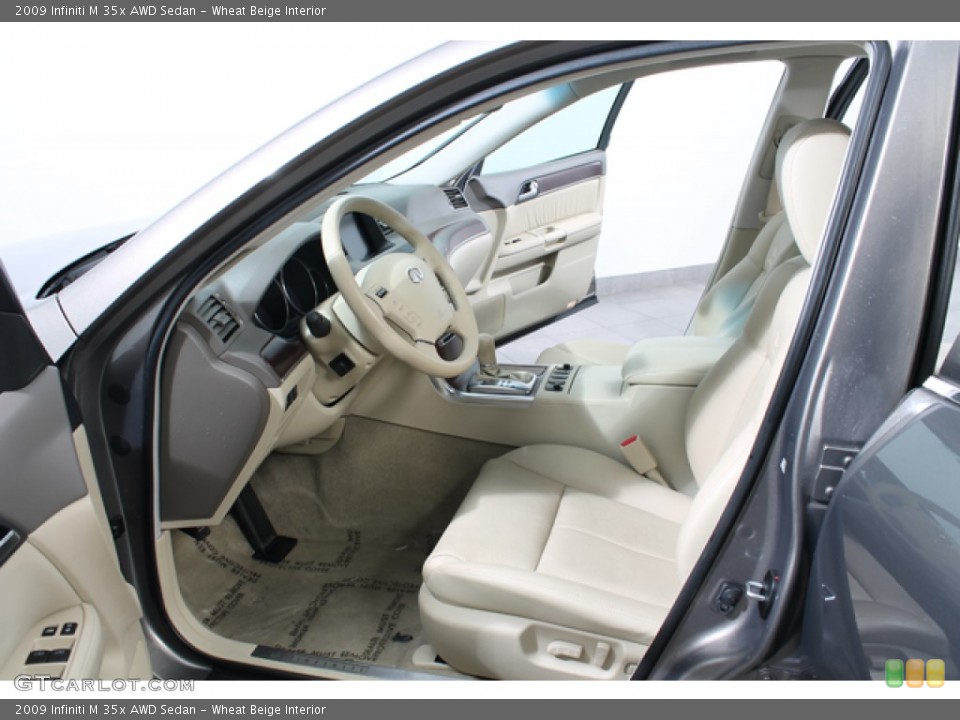 Wheat Beige Interior Photo for the 2009 Infiniti M 35x AWD Sedan #66007023