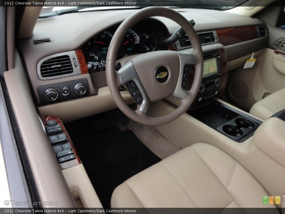 Light Cashmere/Dark Cashmere Interior Photo for the 2012 Chevrolet Tahoe Hybrid 4x4 #66009282