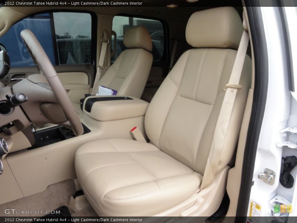 Light Cashmere/Dark Cashmere Interior Front Seat for the 2012 Chevrolet Tahoe Hybrid 4x4 #66009336