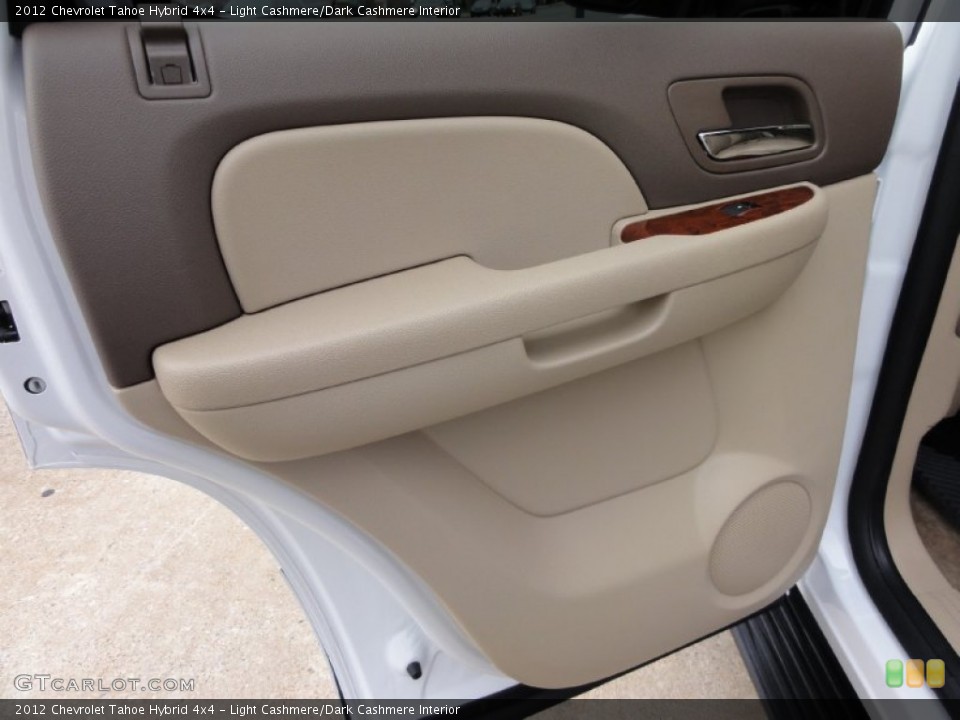 Light Cashmere/Dark Cashmere Interior Door Panel for the 2012 Chevrolet Tahoe Hybrid 4x4 #66009411