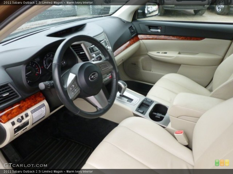 Warm Ivory Interior Prime Interior for the 2011 Subaru Outback 2.5i Limited Wagon #66011445