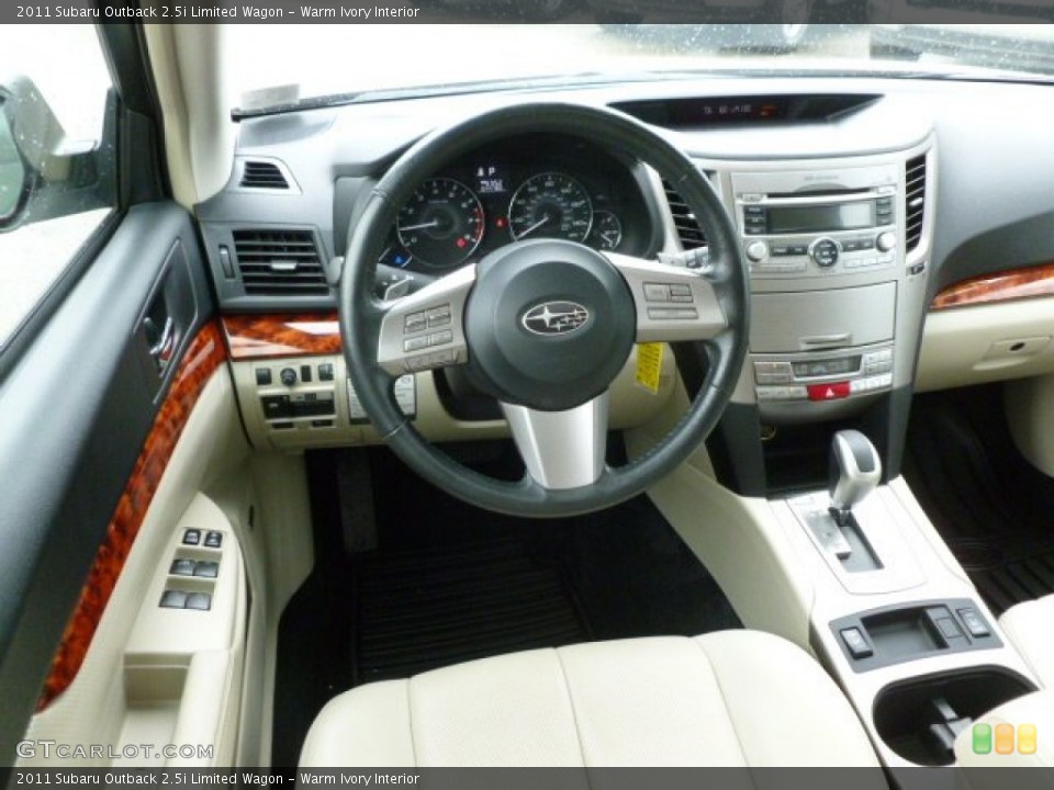 Warm Ivory Interior Dashboard for the 2011 Subaru Outback 2.5i Limited Wagon #66011475