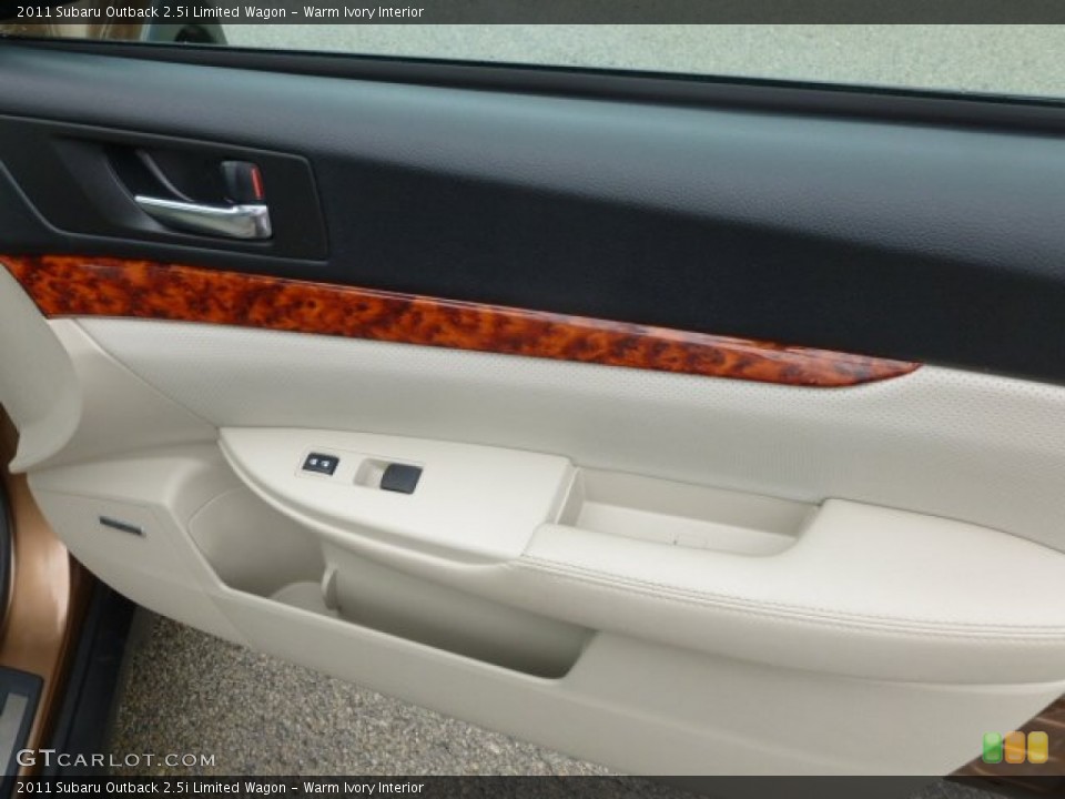 Warm Ivory Interior Door Panel for the 2011 Subaru Outback 2.5i Limited Wagon #66011515