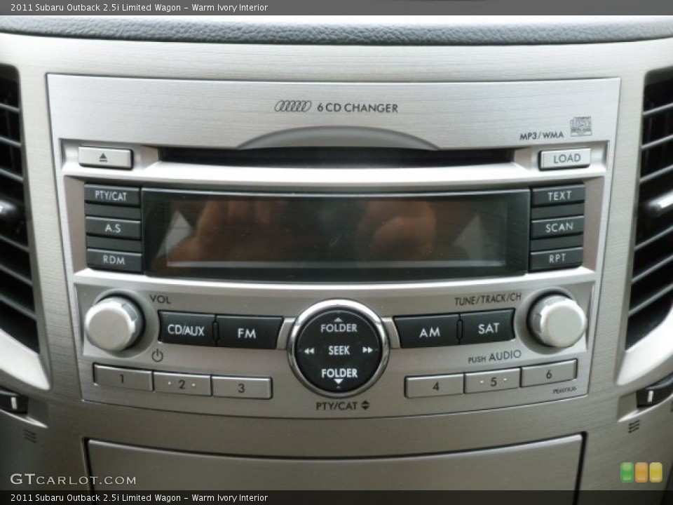 Warm Ivory Interior Audio System for the 2011 Subaru Outback 2.5i Limited Wagon #66011538