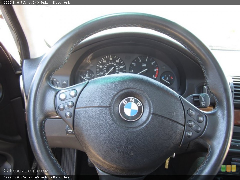Black Interior Steering Wheel for the 1999 BMW 5 Series 540i Sedan #66011595