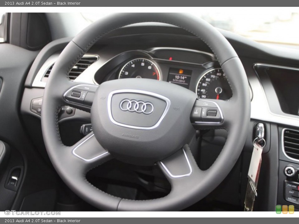 Black Interior Steering Wheel for the 2013 Audi A4 2.0T Sedan #66013581