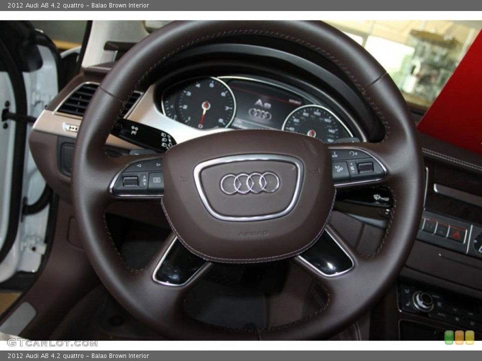 Balao Brown Interior Steering Wheel for the 2012 Audi A8 4.2 quattro #66014391
