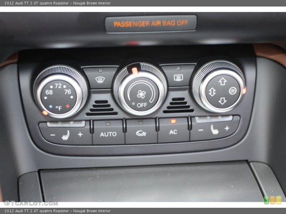 Nougat Brown Interior Controls for the 2012 Audi TT 2.0T quattro Roadster #66014633
