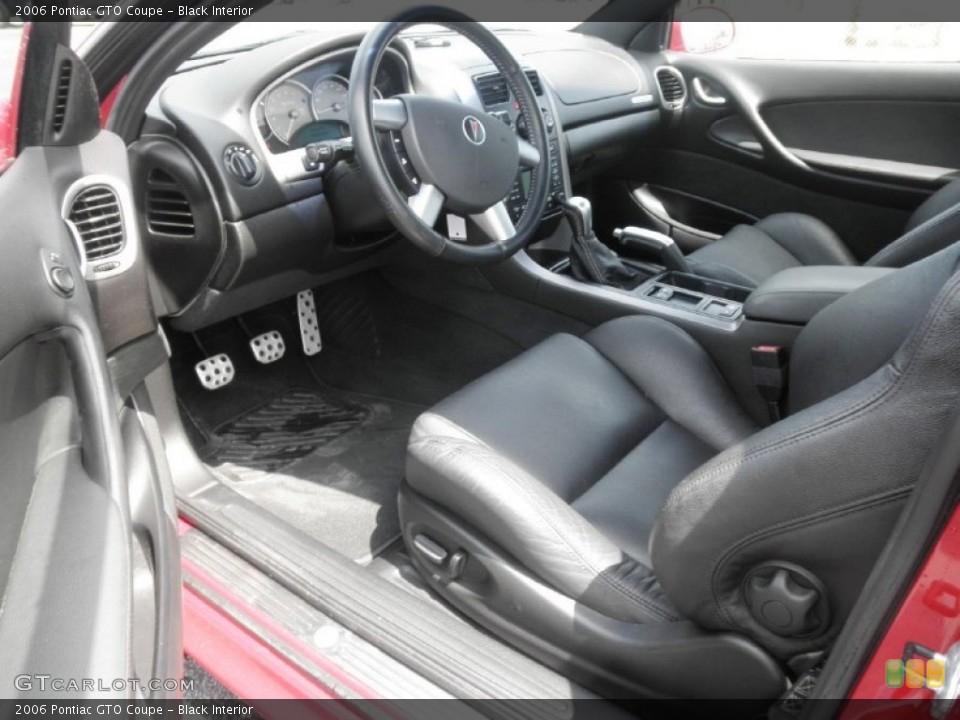 Black Interior Prime Interior for the 2006 Pontiac GTO Coupe #66019744