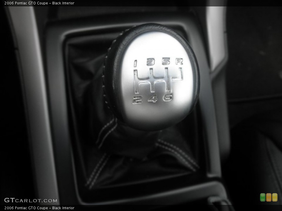 Black Interior Transmission for the 2006 Pontiac GTO Coupe #66019761