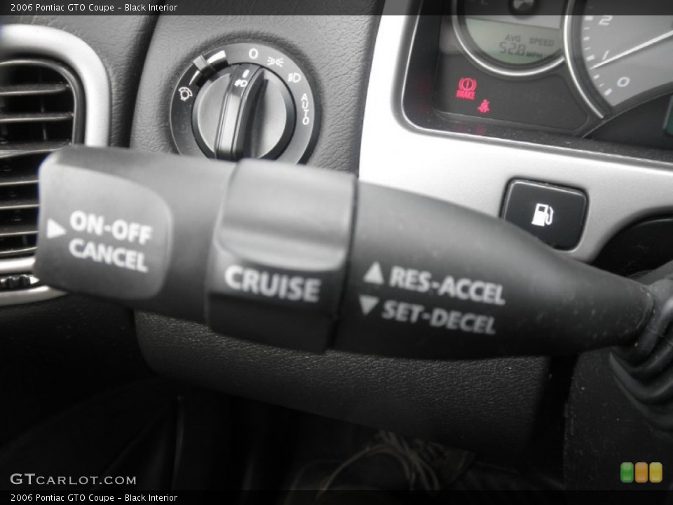 Black Interior Controls for the 2006 Pontiac GTO Coupe #66019806