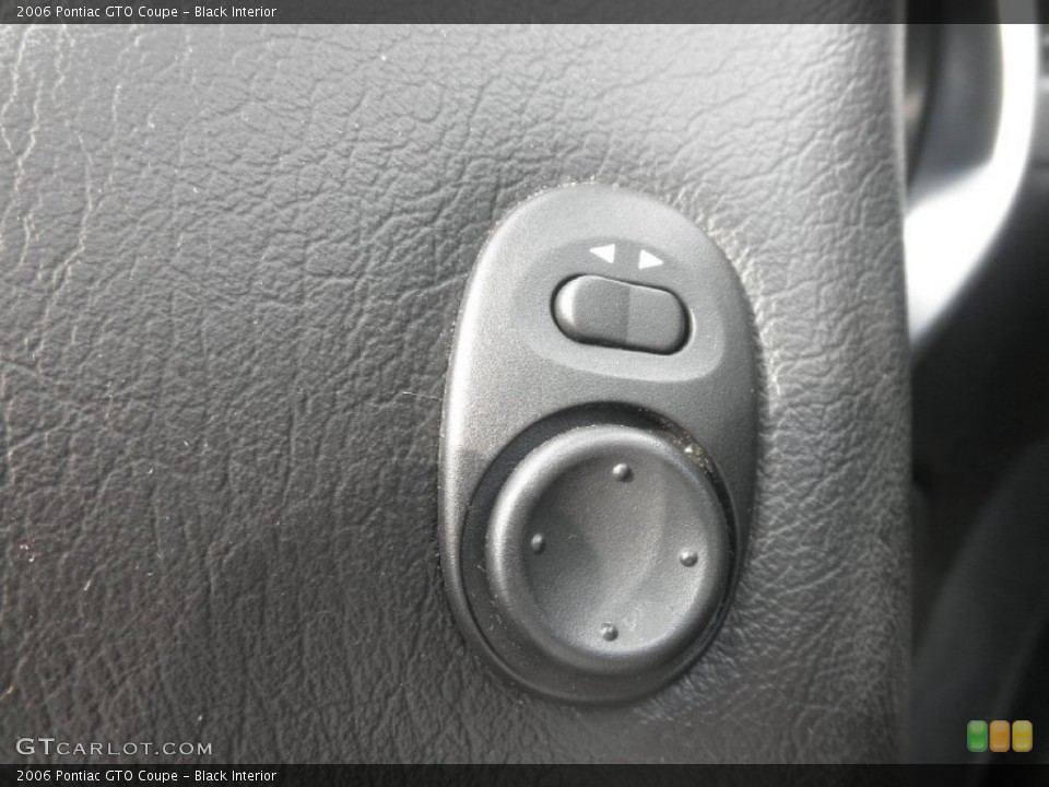 Black Interior Controls for the 2006 Pontiac GTO Coupe #66019815