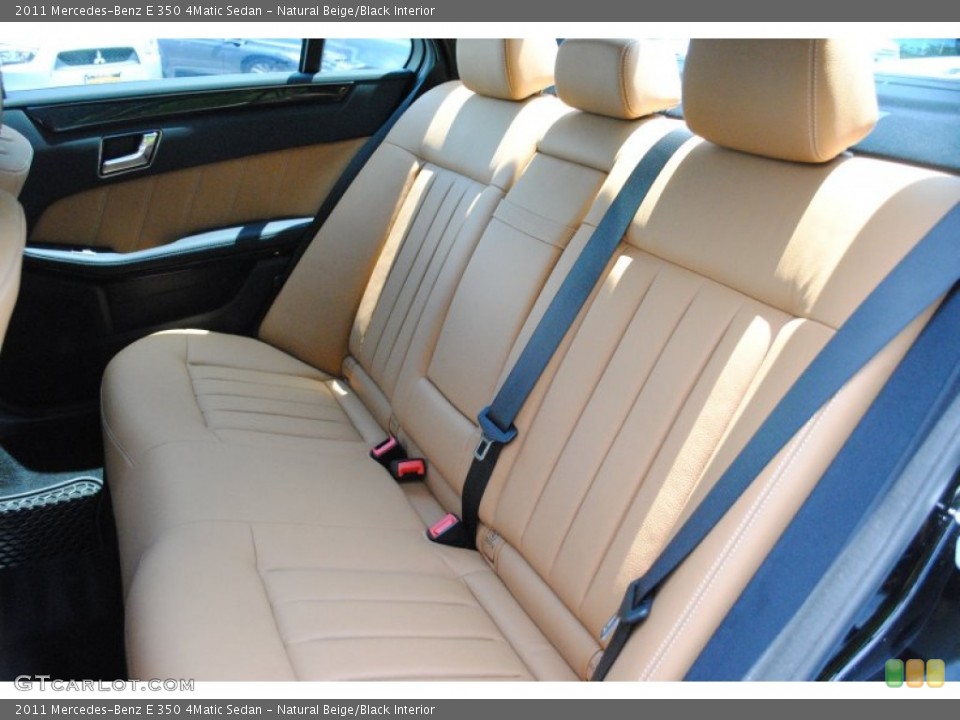 Natural Beige/Black Interior Photo for the 2011 Mercedes-Benz E 350 4Matic Sedan #66031659
