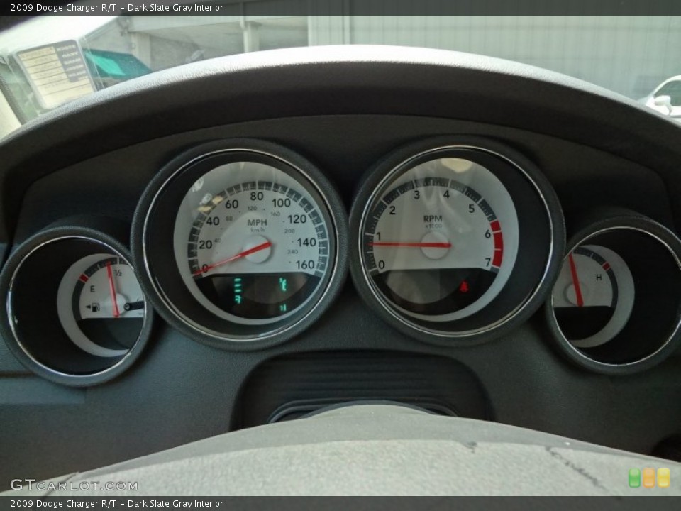 Dark Slate Gray Interior Gauges for the 2009 Dodge Charger R/T #66031983