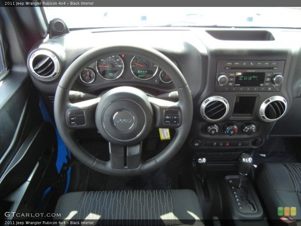 Black Interior Dashboard for the 2011 Jeep Wrangler Rubicon 4x4 #66035271