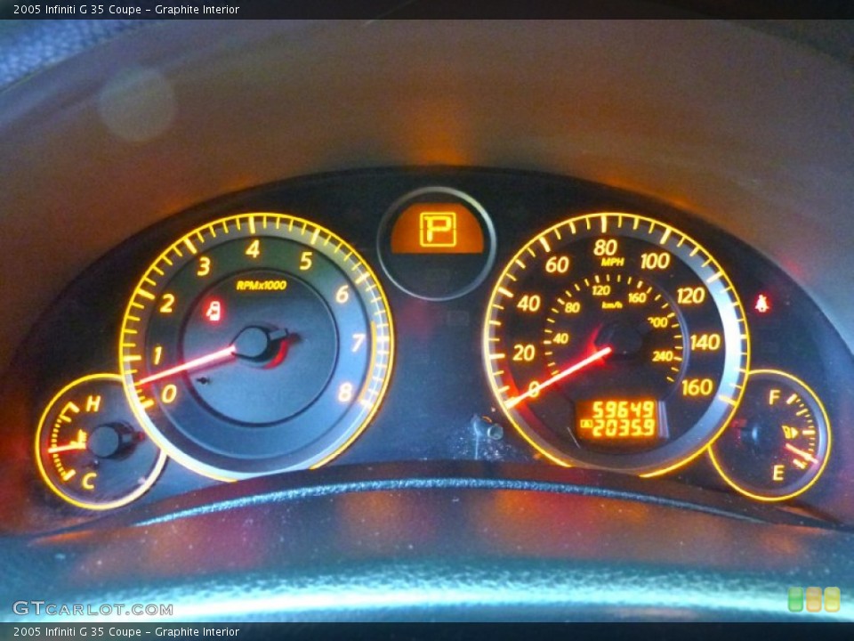 Graphite Interior Gauges for the 2005 Infiniti G 35 Coupe #66035274