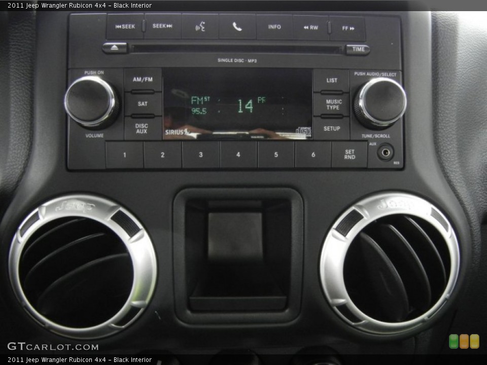 Black Interior Audio System for the 2011 Jeep Wrangler Rubicon 4x4 #66035304