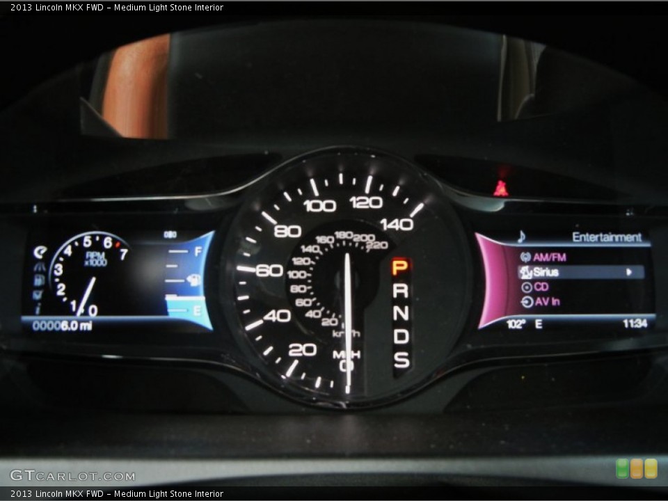 Medium Light Stone Interior Gauges for the 2013 Lincoln MKX FWD #66036579