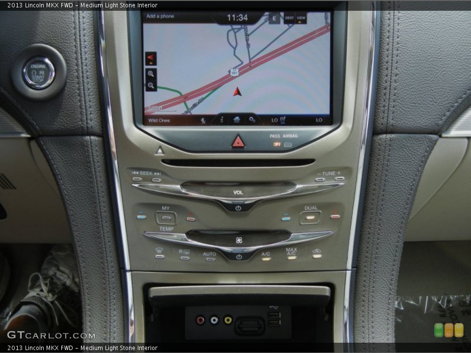 Medium Light Stone Interior Navigation for the 2013 Lincoln MKX FWD #66036588