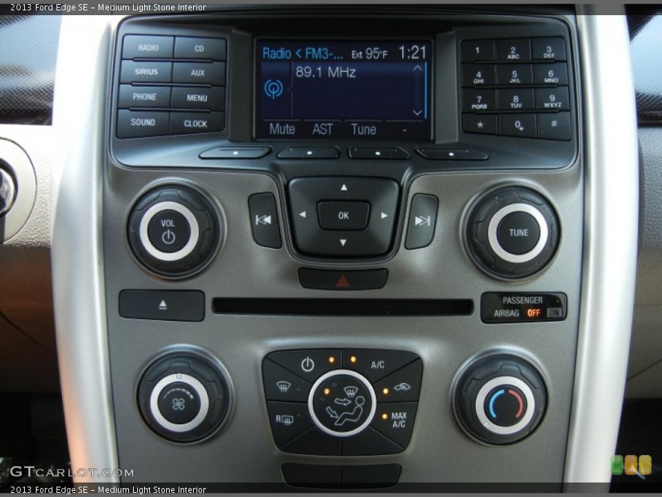 Medium Light Stone Interior Controls for the 2013 Ford Edge SE #66036702