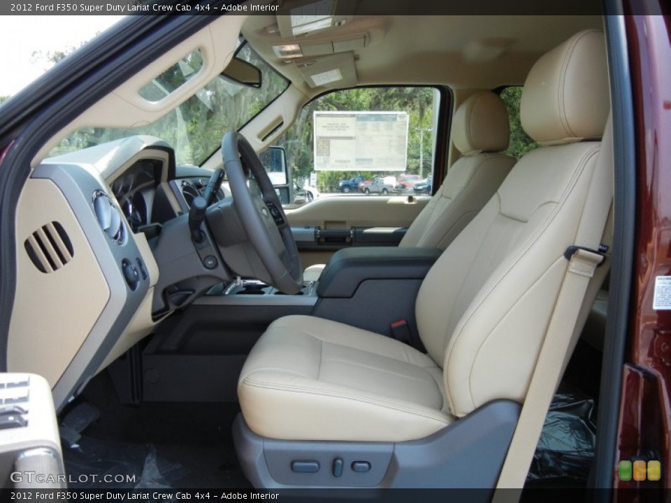 Adobe Interior Photo for the 2012 Ford F350 Super Duty Lariat Crew Cab 4x4 #66036782