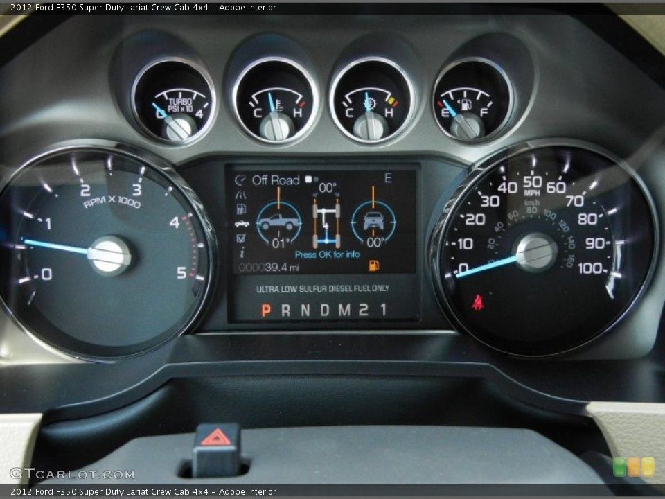 Adobe Interior Gauges for the 2012 Ford F350 Super Duty Lariat Crew Cab 4x4 #66036808